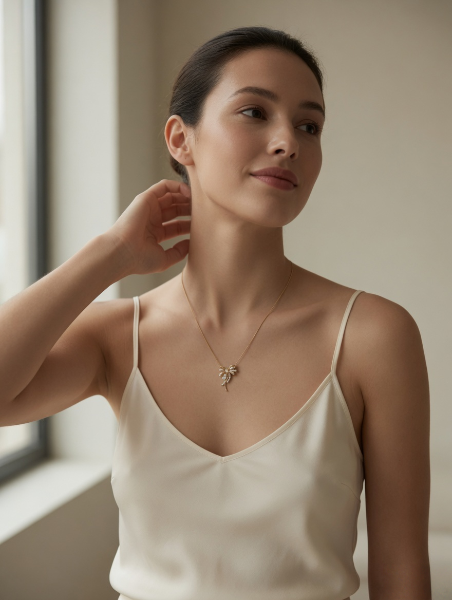 Aster Ribbon Burst Pendant