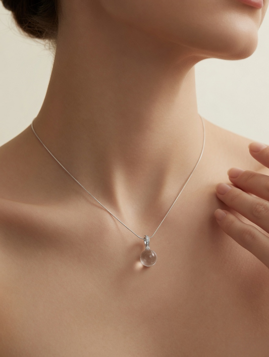 Celeste Crystal Orb Pendant
