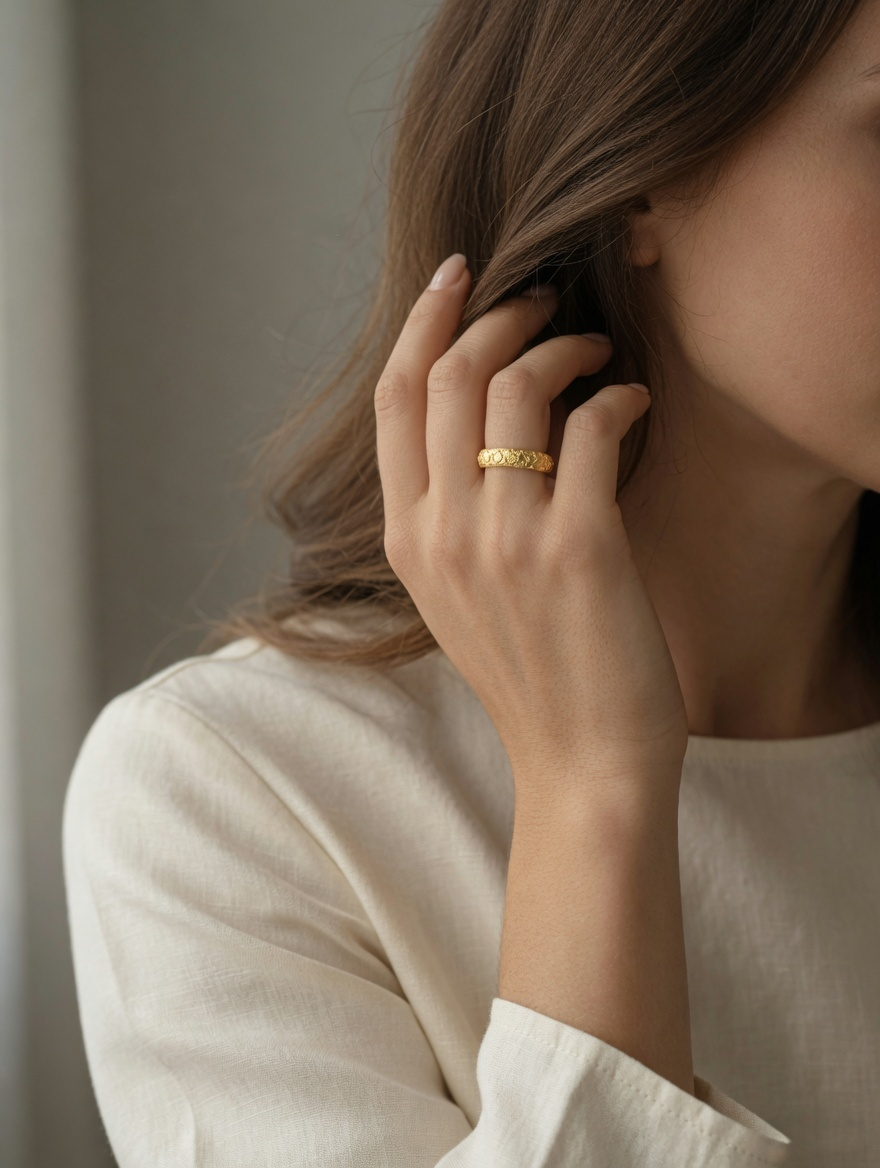 Aurielle Engraved Band Ring
