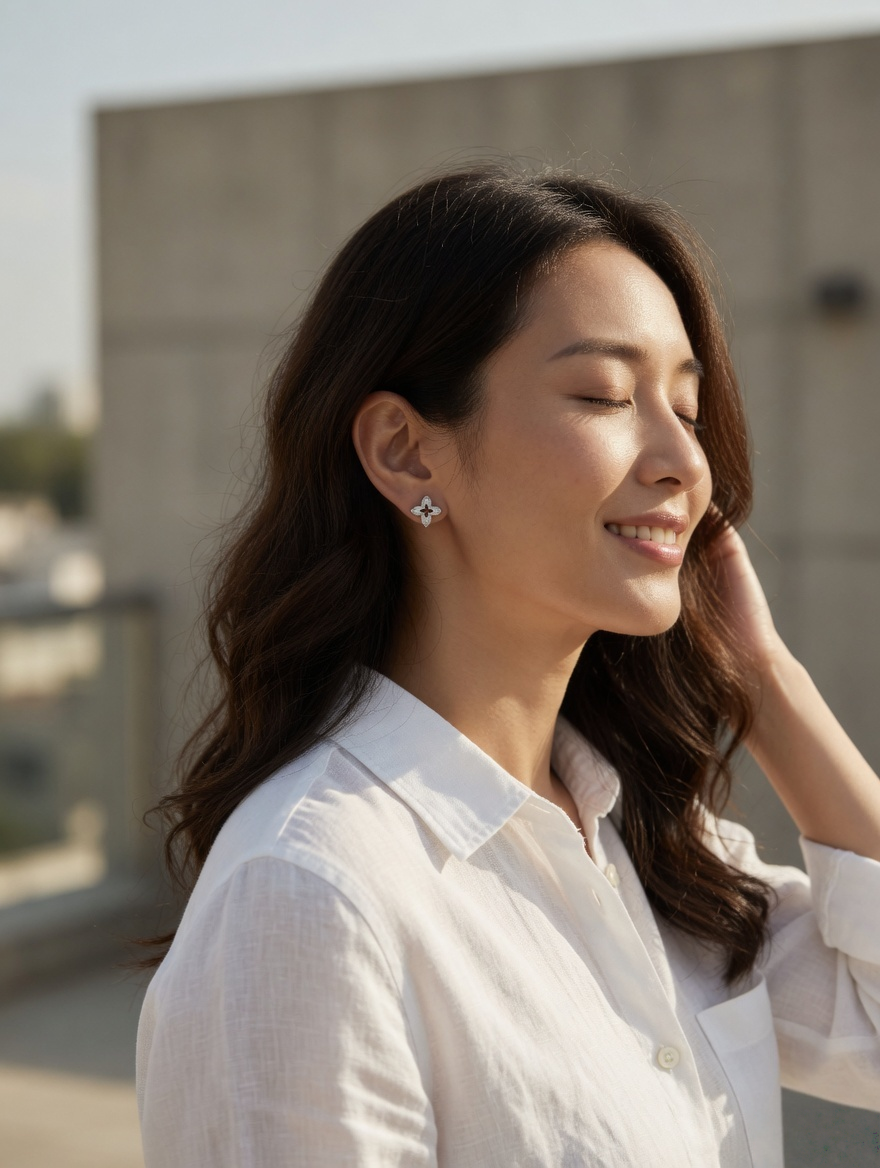 Éclat Clover Stud Earrings