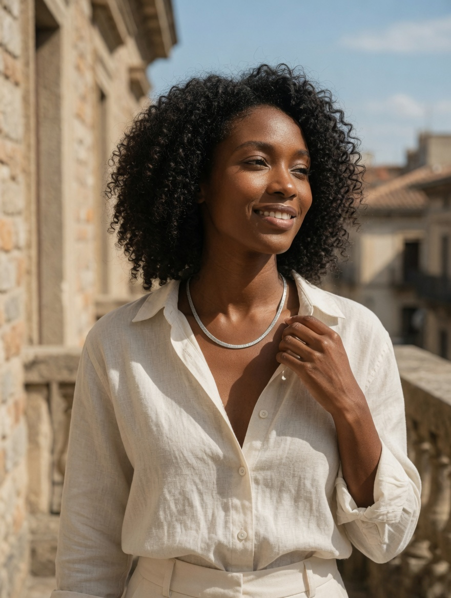 CARV. silver textured collar necklace worn at collarbone with fine ridged surface detail