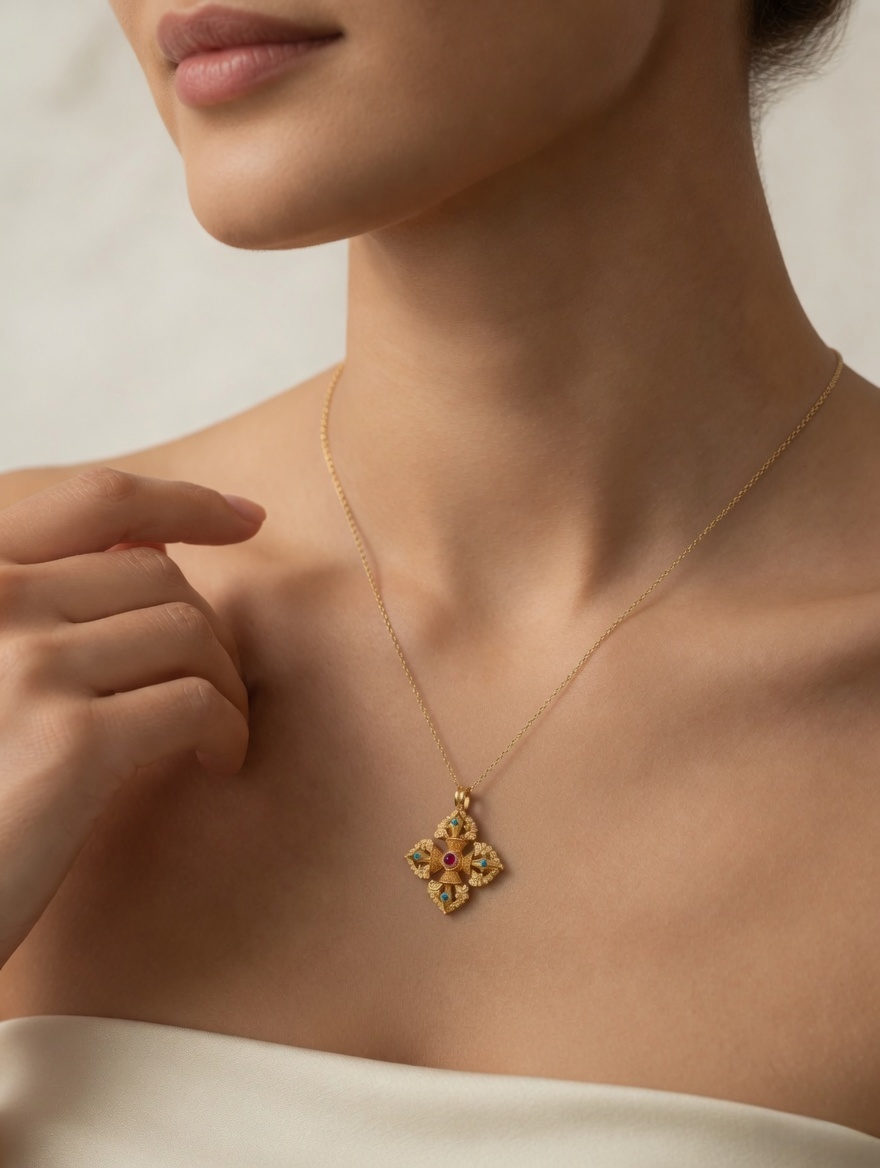 Aurelia Relic Cross Pendant