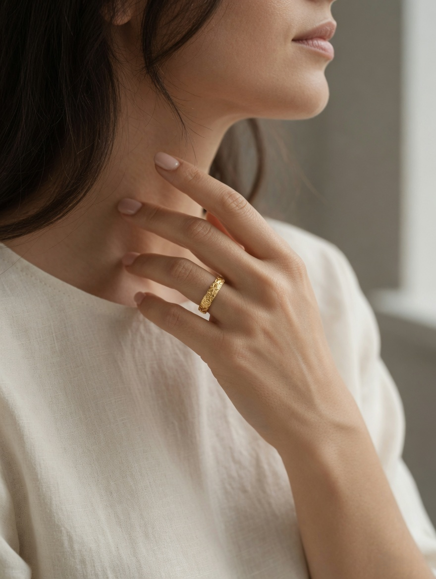 Aurielle Engraved Band Ring