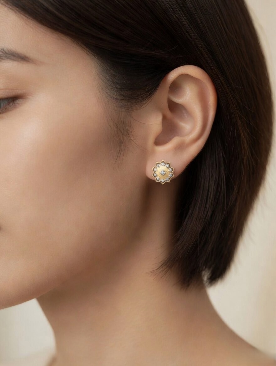 Celestial Starburst Stud Earrings