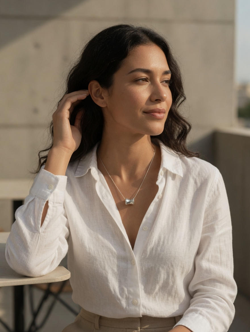 Celia Honeycomb Barrel Pendant